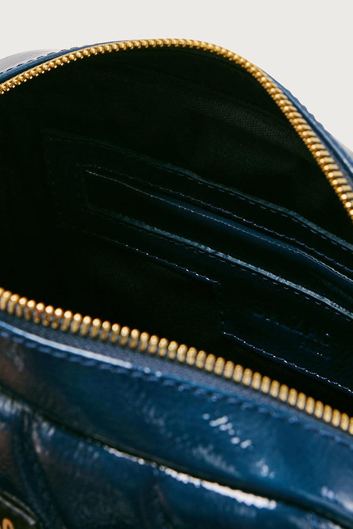 Bag César vague patent blue night