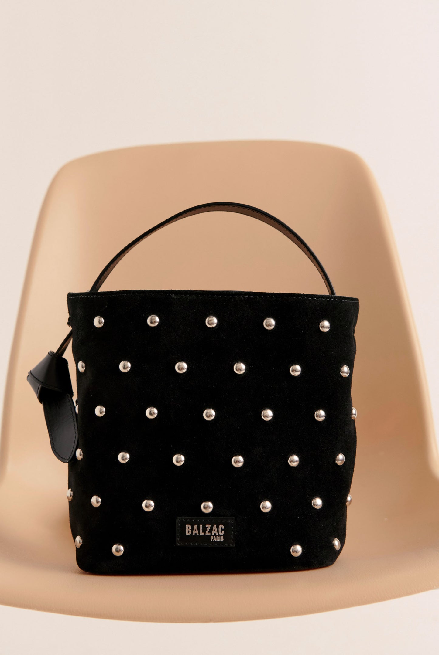 Black studded Orion bag