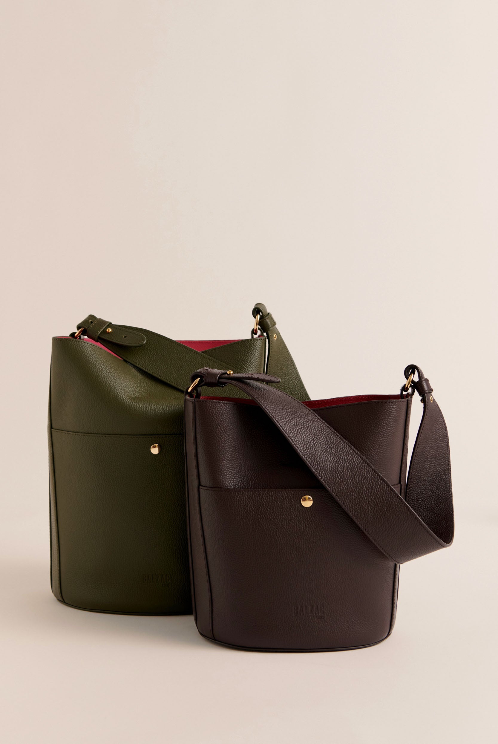 Bag Grand Sofia khaki interior fuchsia