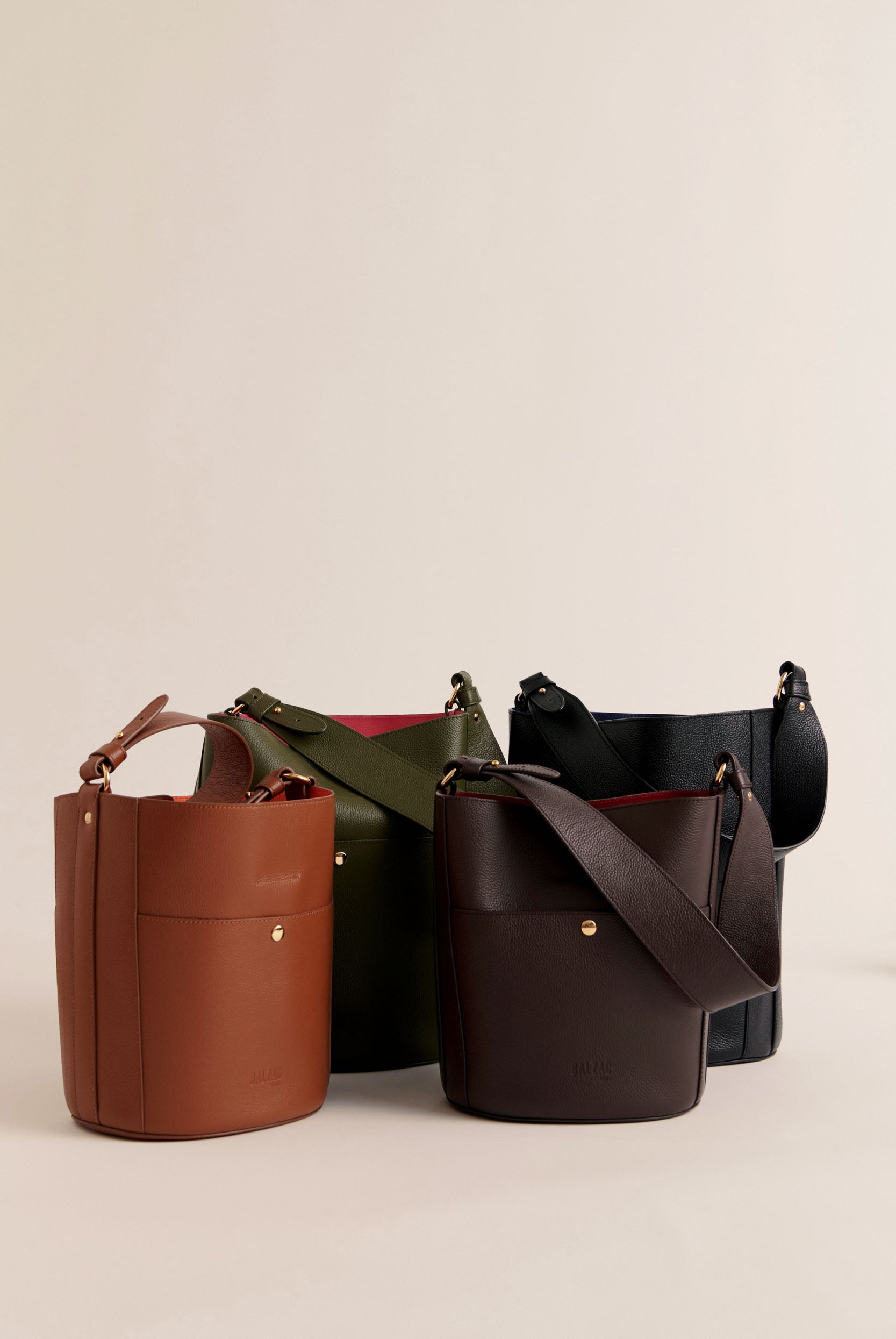 Bag Grand Sofia khaki interior fuchsia