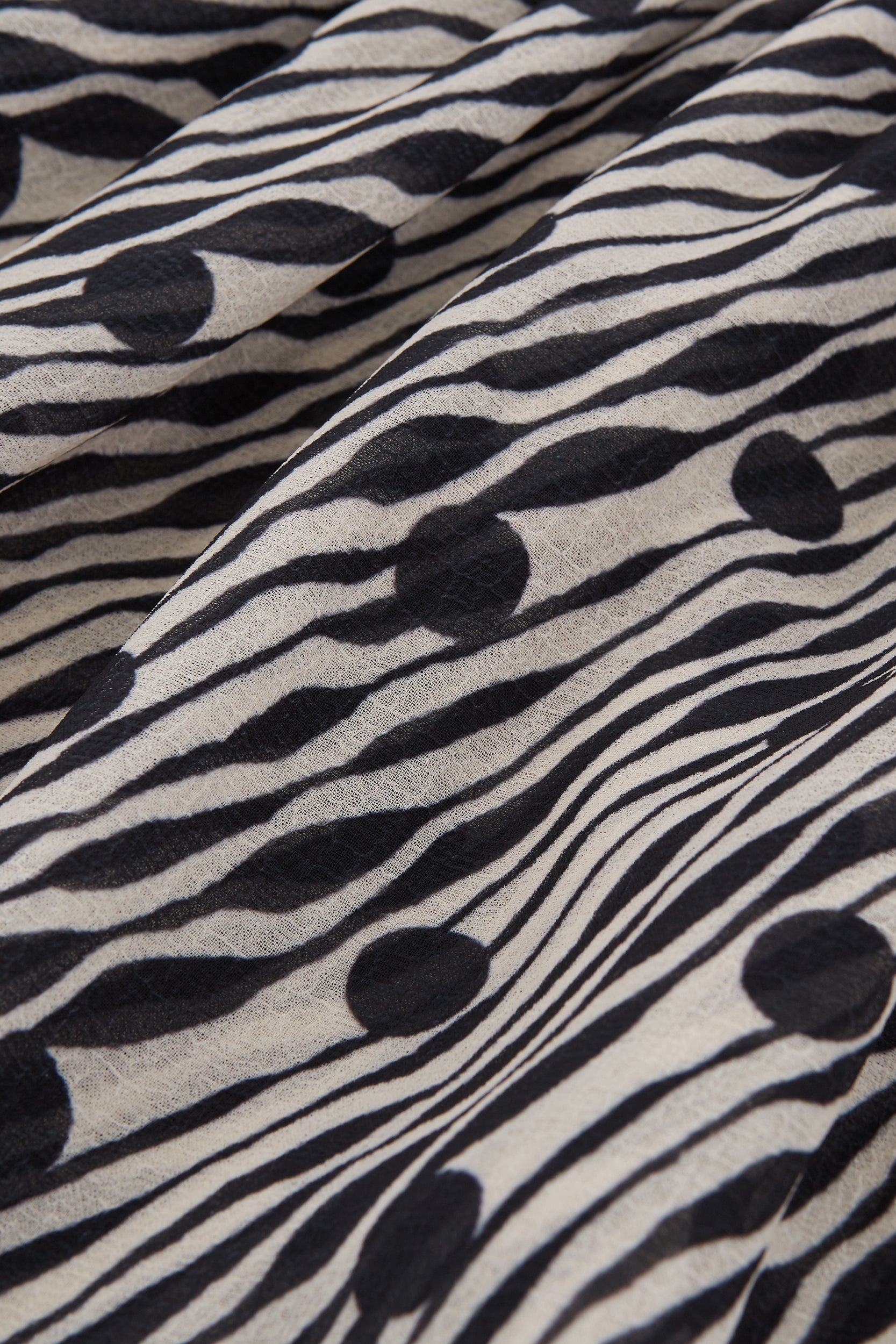 Polka Dot Zebra Print Izel Dress