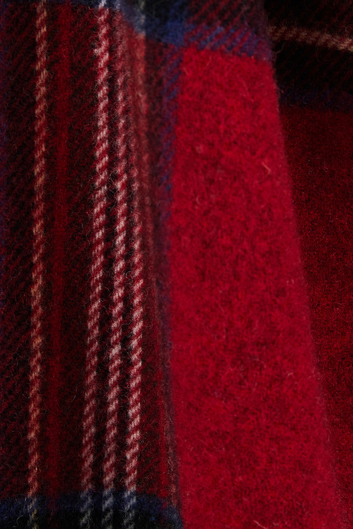 Écharpe Public tartan rouge