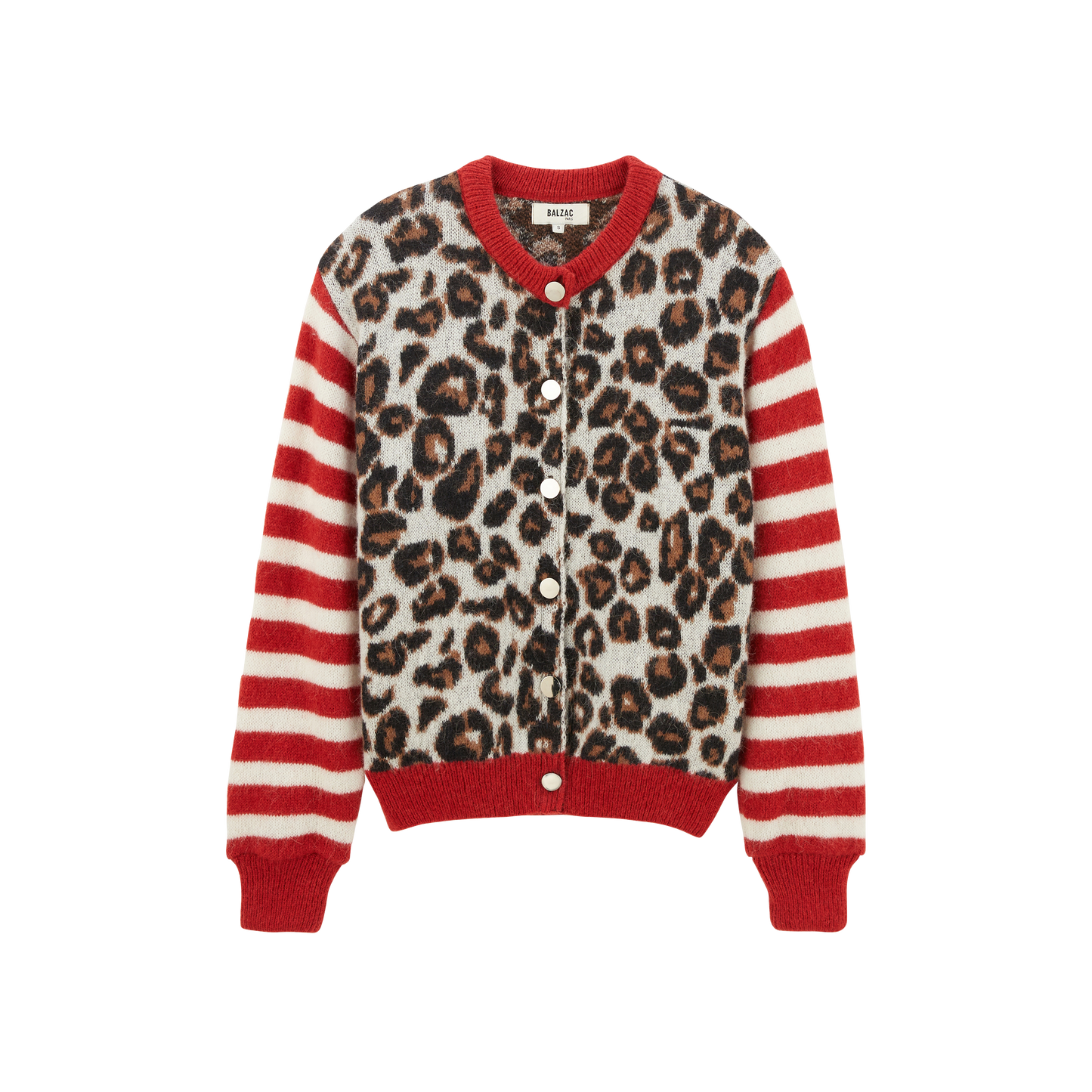 Red Leopard Sweater Scrunchie / Red Leopard Print Scrunchie / Red