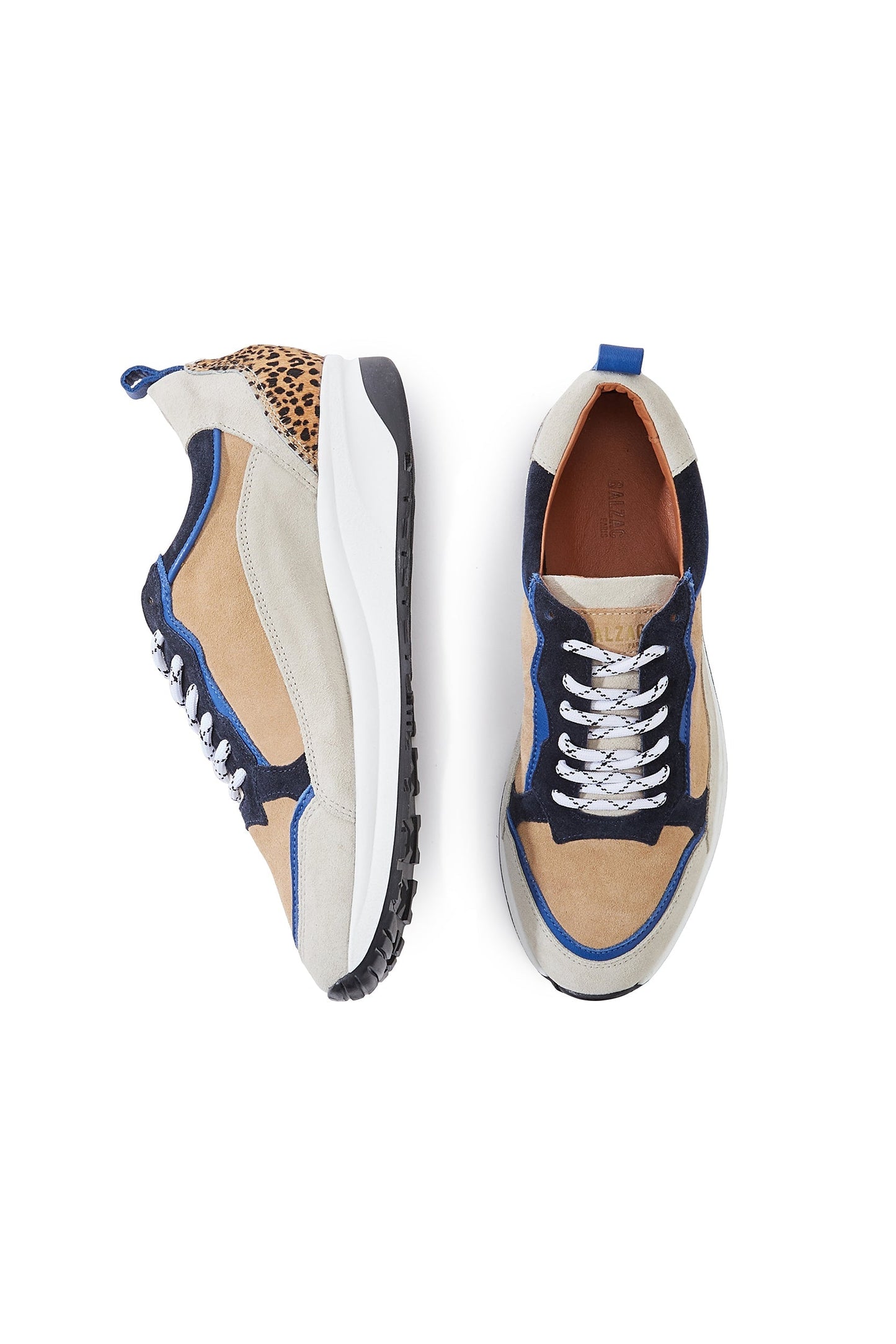 cheetah and blue maximilien sneakers
