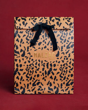 Large cheetah gift bag
