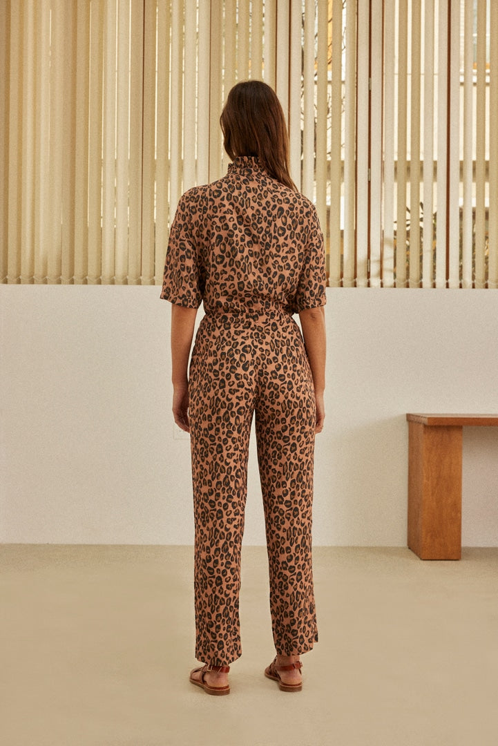 Pantalon Citronnelle léopard