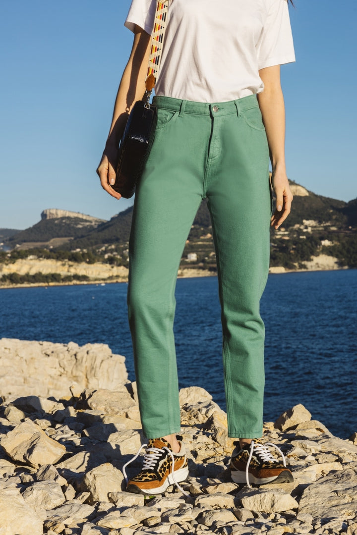 MATTIS SAGE GREEN JEANS