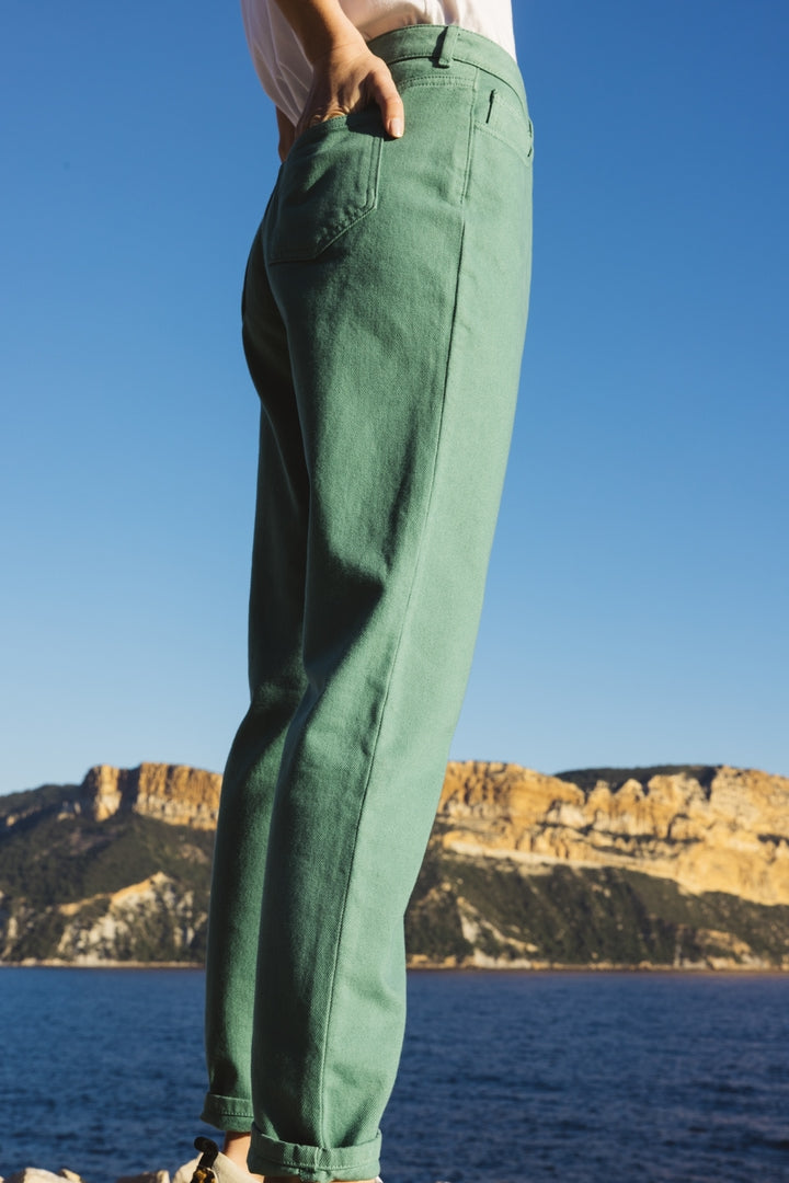 MATTIS SAGE GREEN JEANS