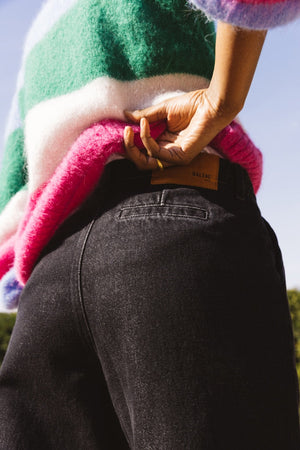 Pantalon Paolo noir chiné