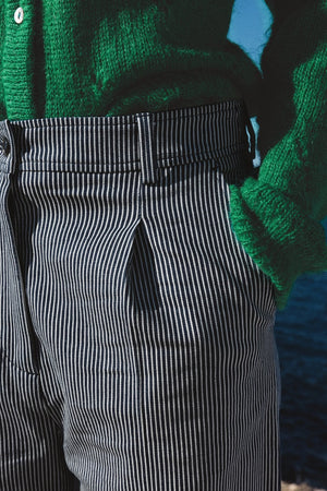 Blue and white striped Pirate pants