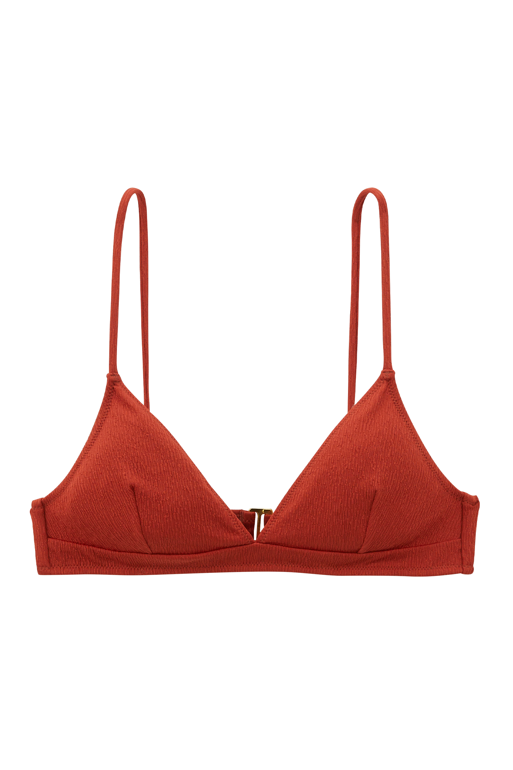High of swimsuit Figuier terracotta