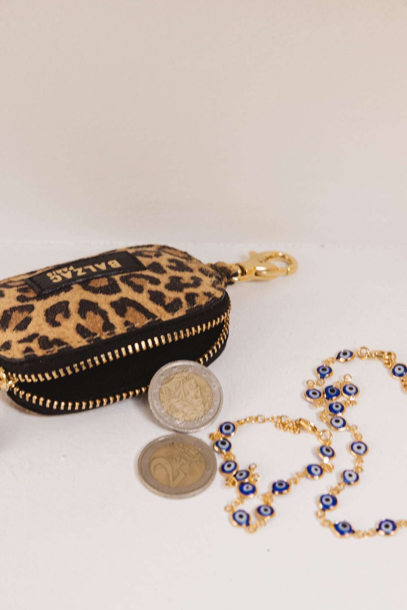 Porte-monnaie Ziggy mousqueton léopard