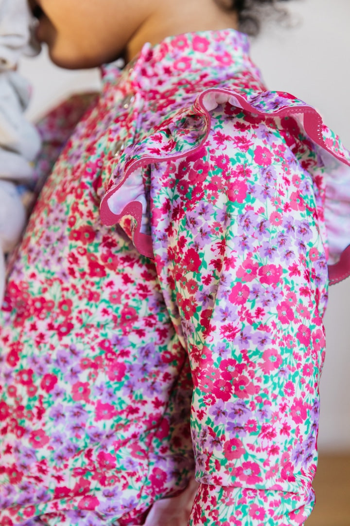 Swim T-shirt Navigatrice printed floral