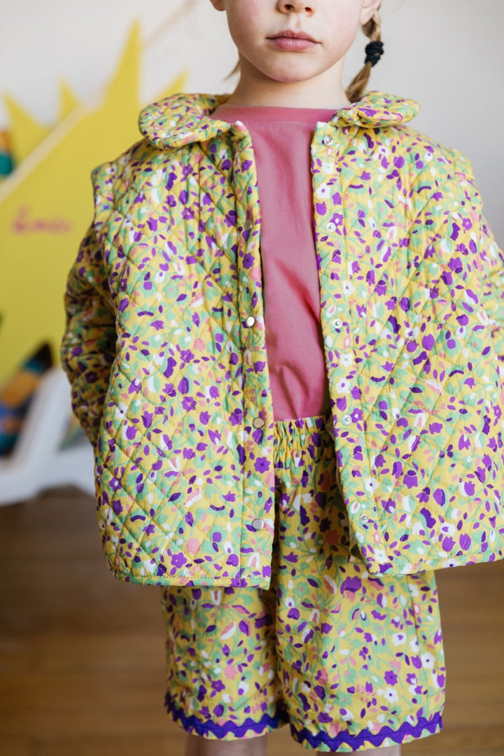 Chance jacket with a myriad of flowers print