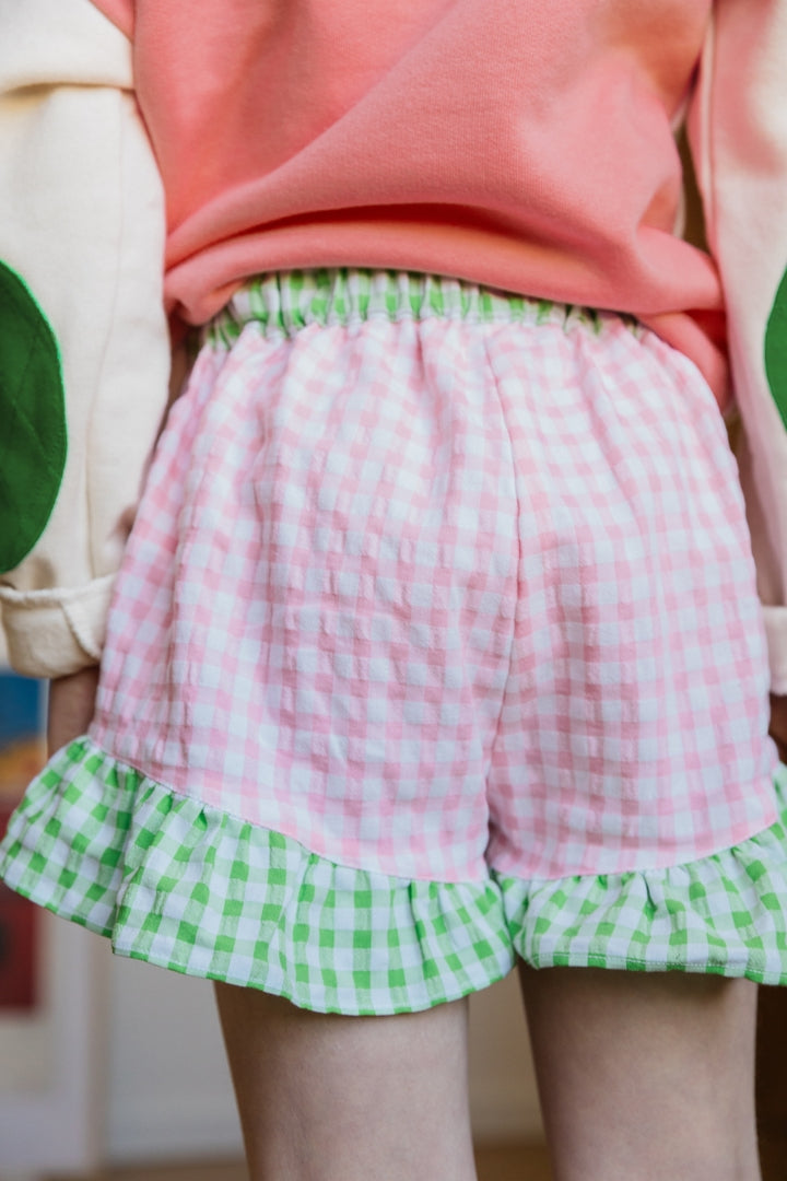 Shorts Carte gingham pink
