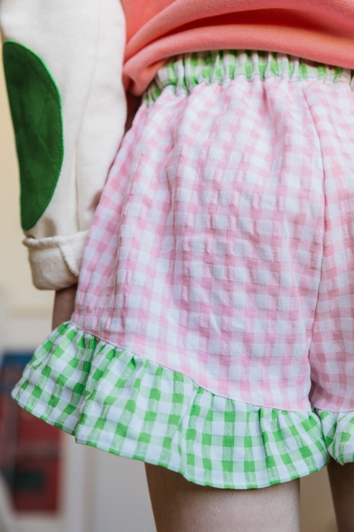 Shorts Carte gingham pink