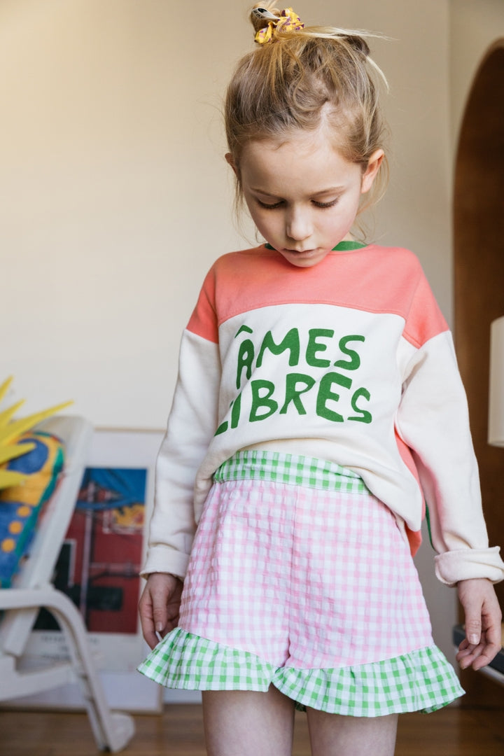 Shorts Carte gingham pink