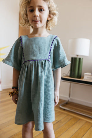 Robe Devinette vert d'eau