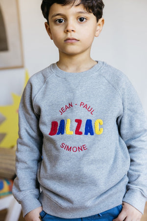 Sweat-shirt Littéraire gris