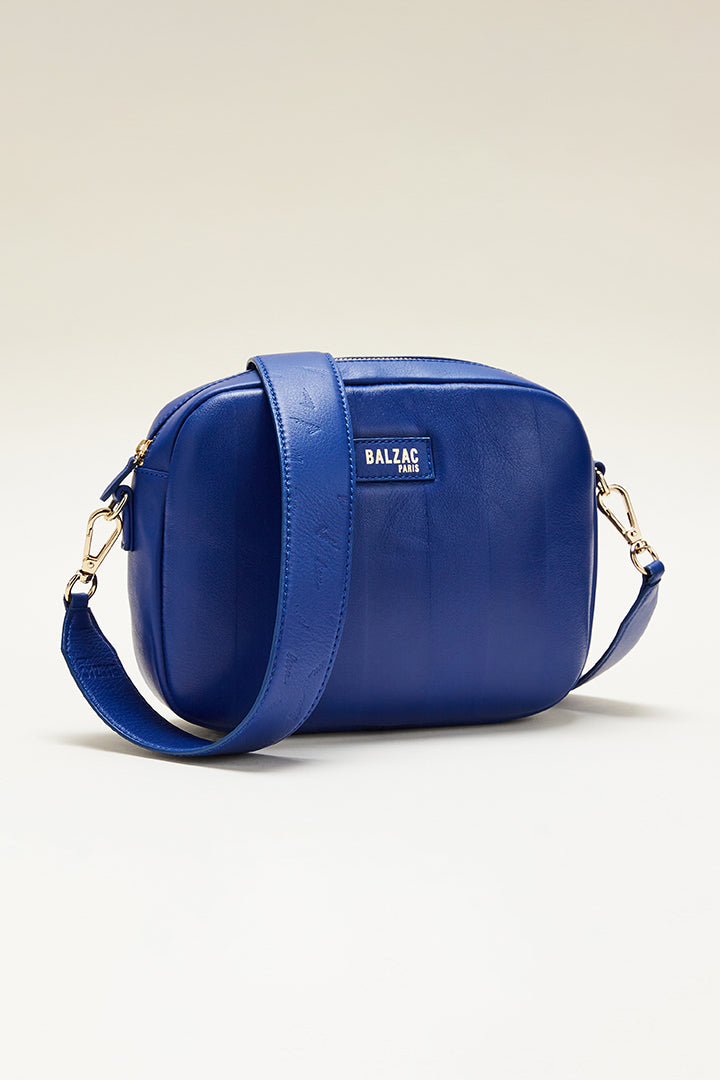 Blue bisou striped Cesarine bag