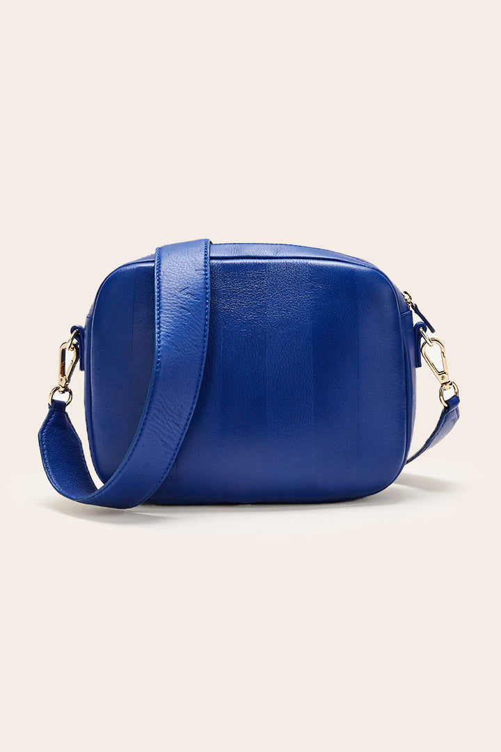 Sac Césarine rayé bisou bleu