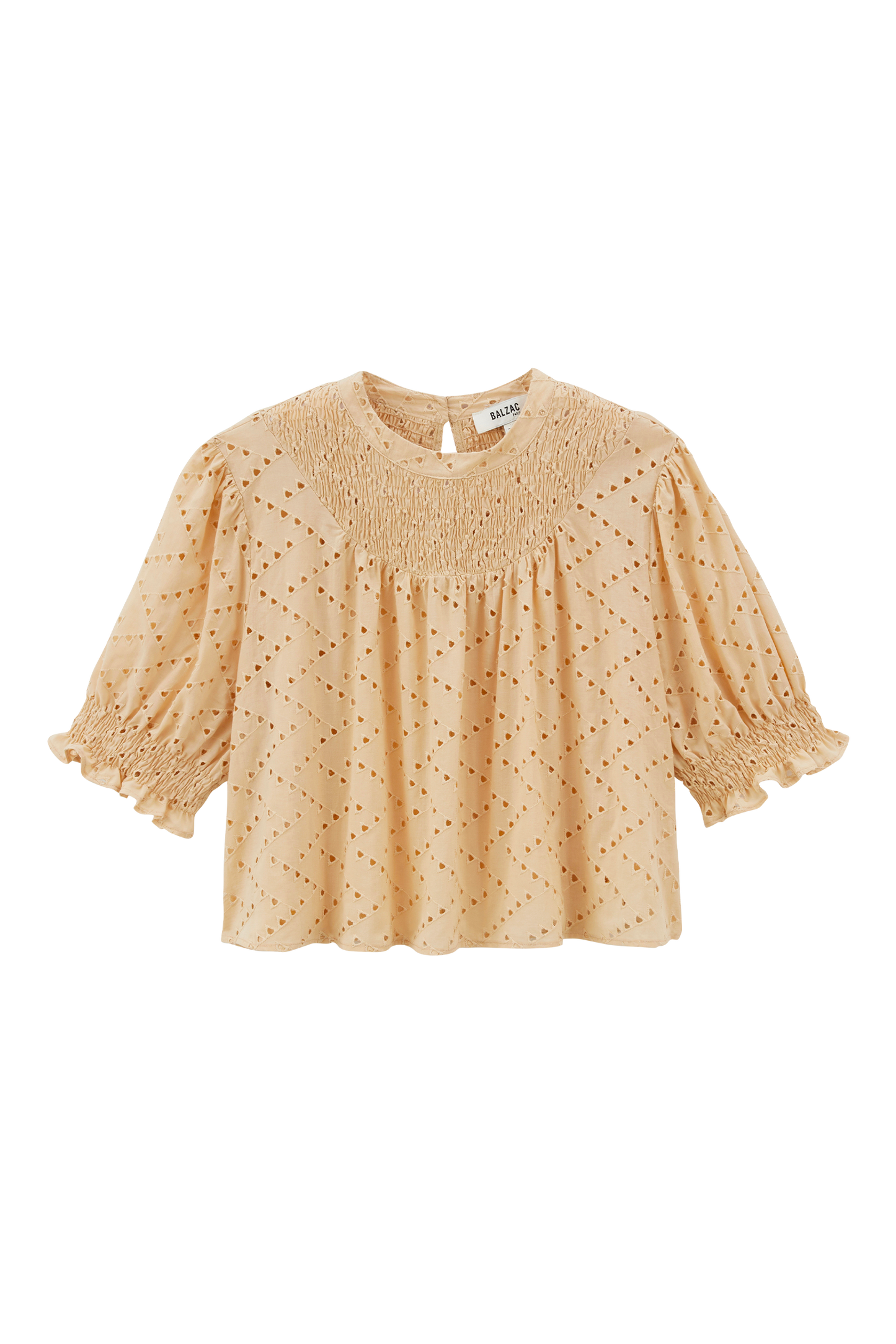 Amicie beige English embroidery blouse