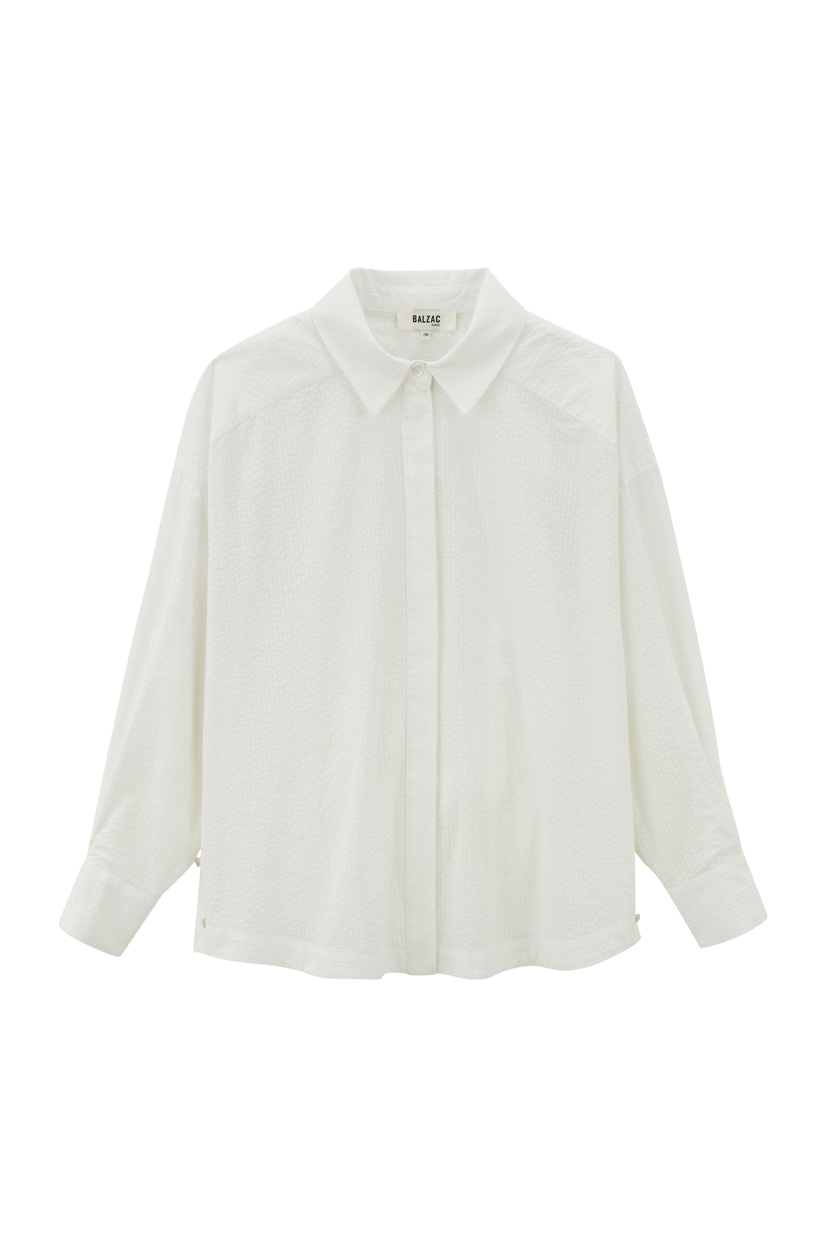 Shirt Arthus seersucker white