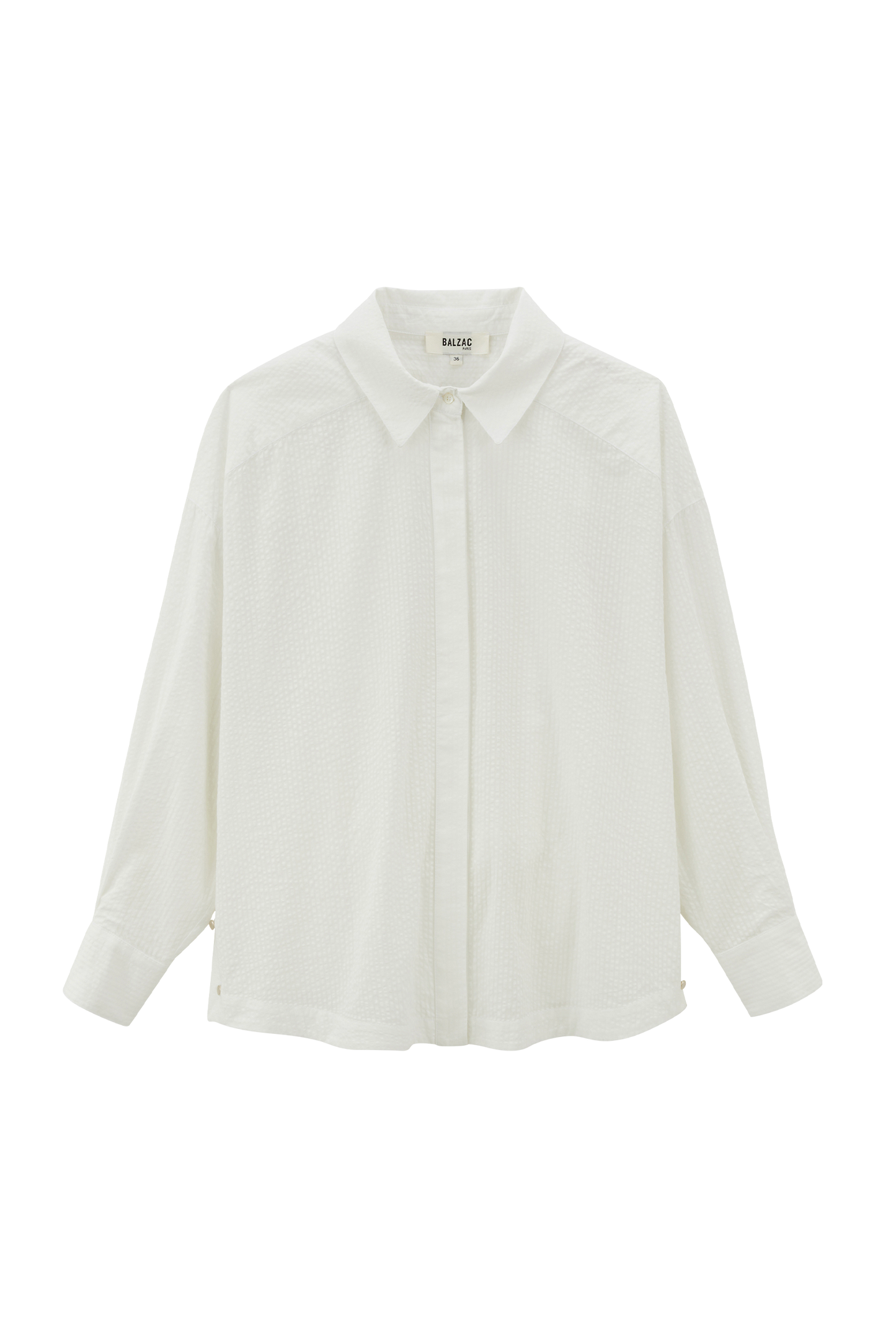 Arthus white seersucker shirt