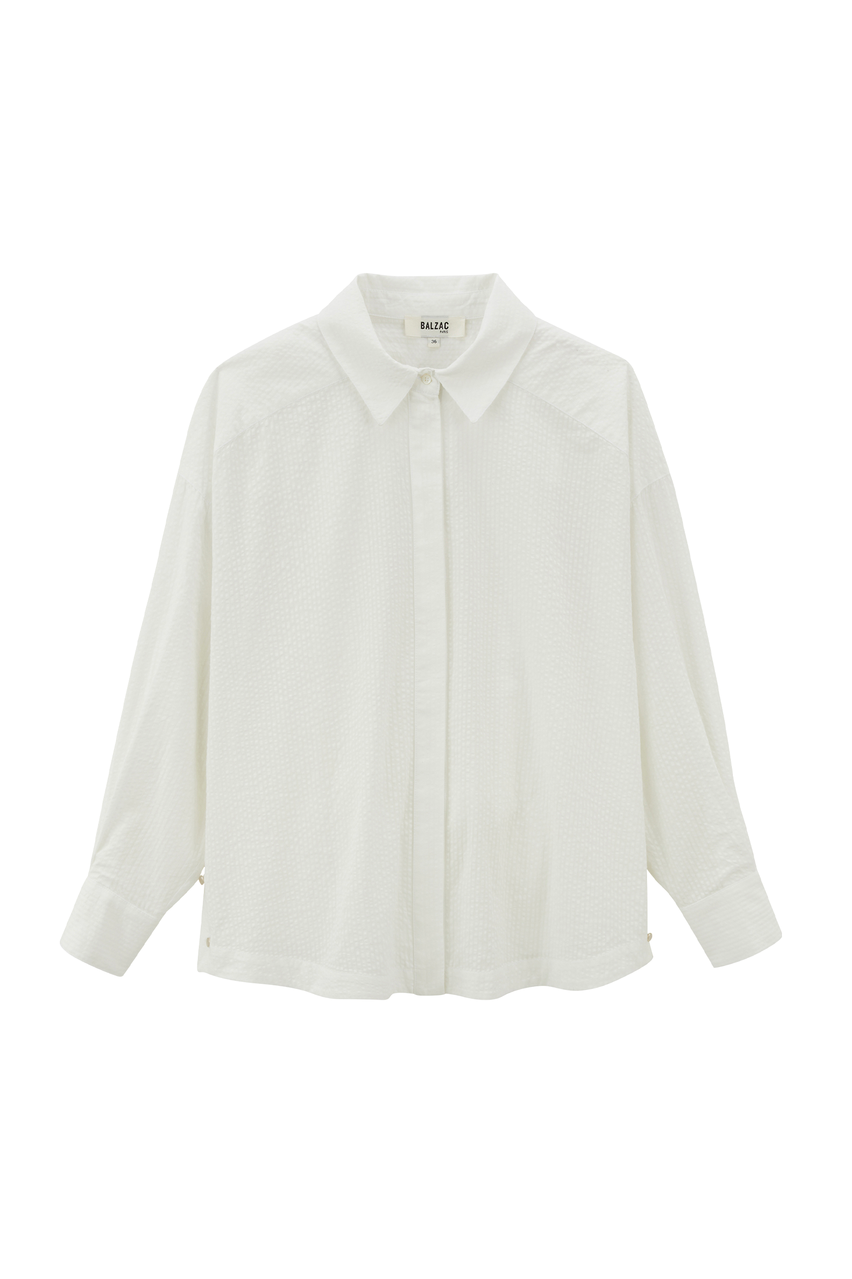 Arthus white seersucker shirt
