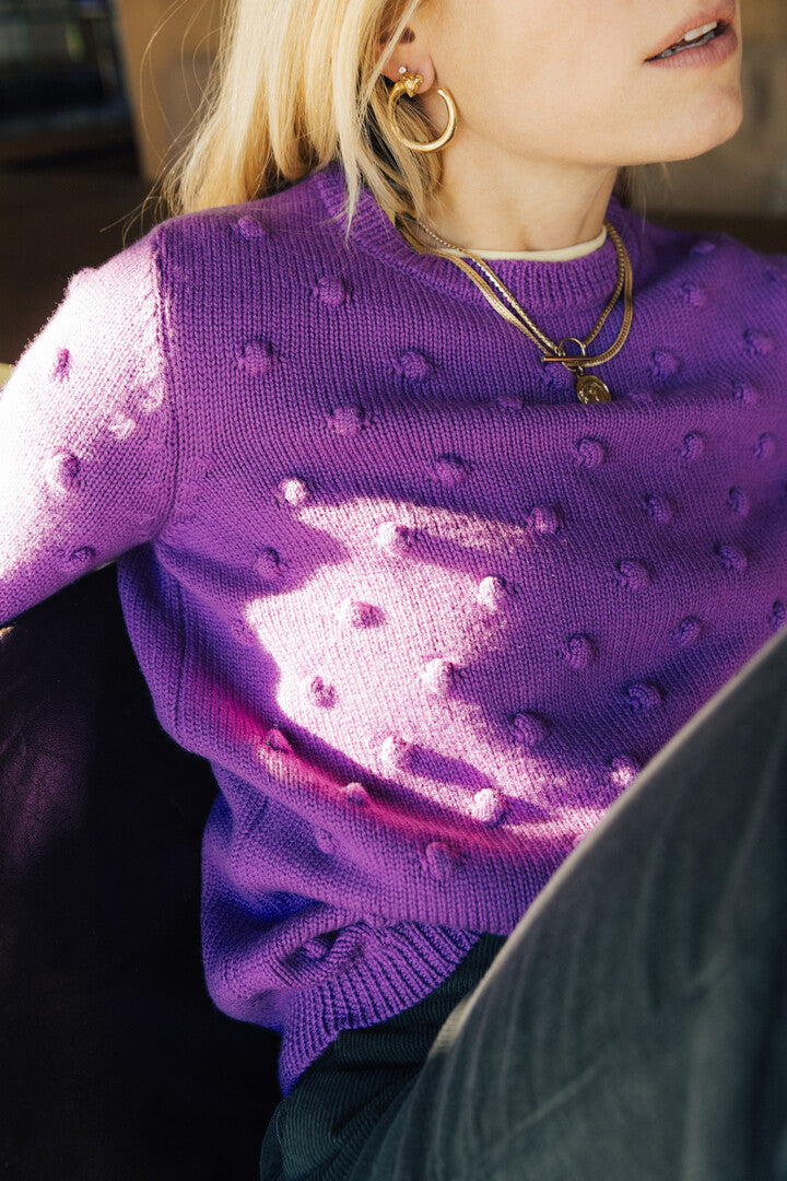 Purple Suzette sweater
