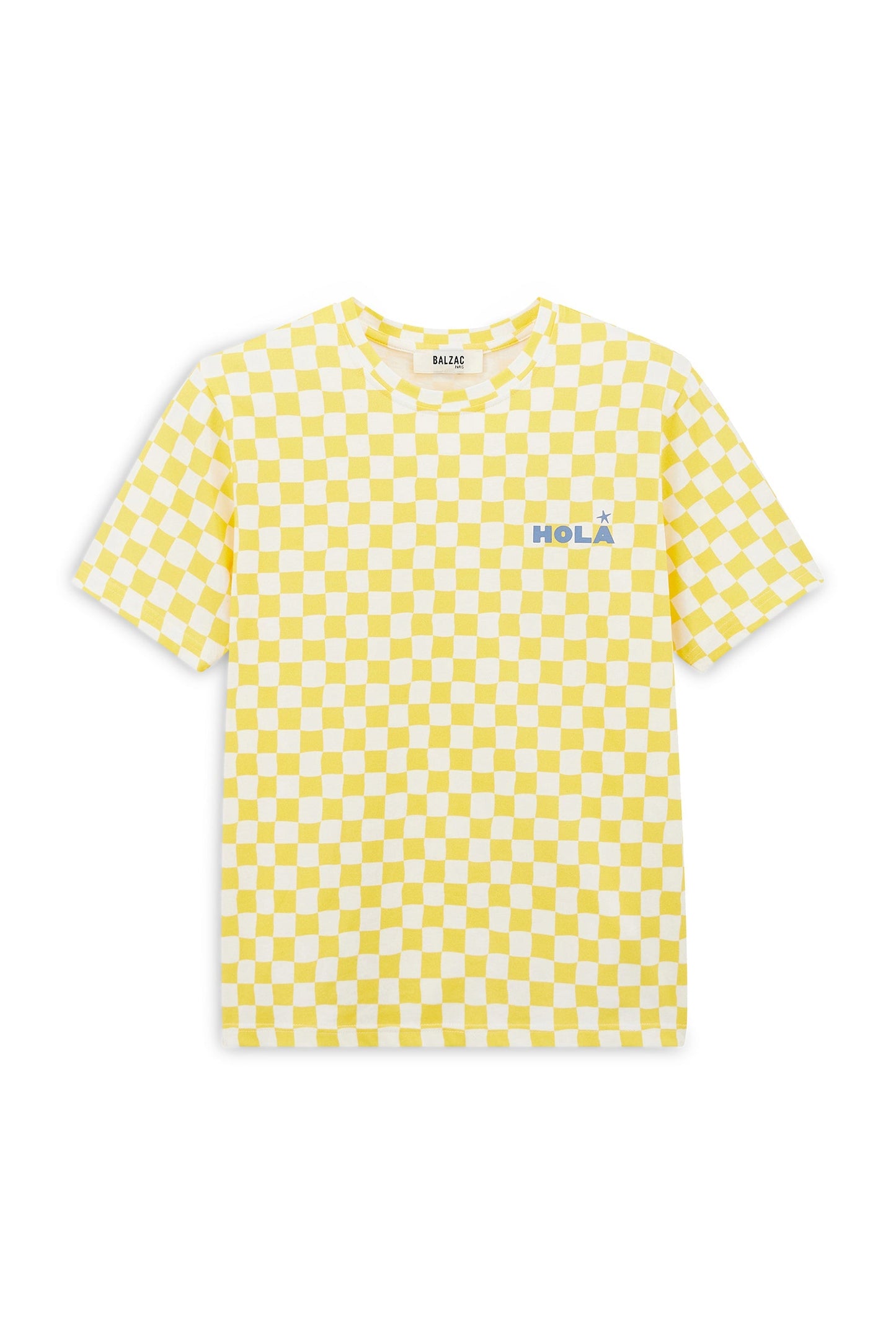 Tee-shirt Bree Hola jaune et blanc