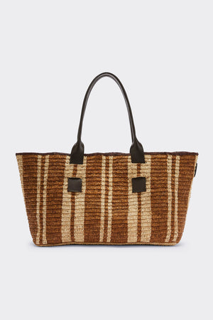 Panier Clément raphia et chocolat
