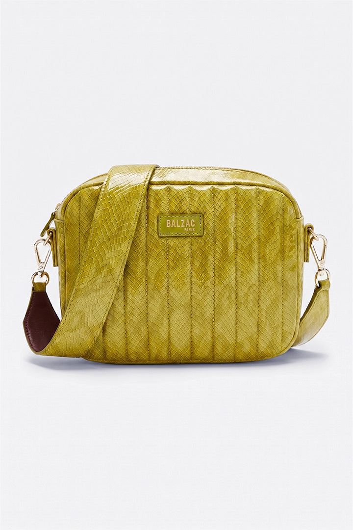 Bag César patent embossed anis