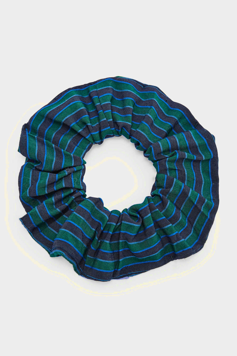 Scrunchie Billy stripes green and blue