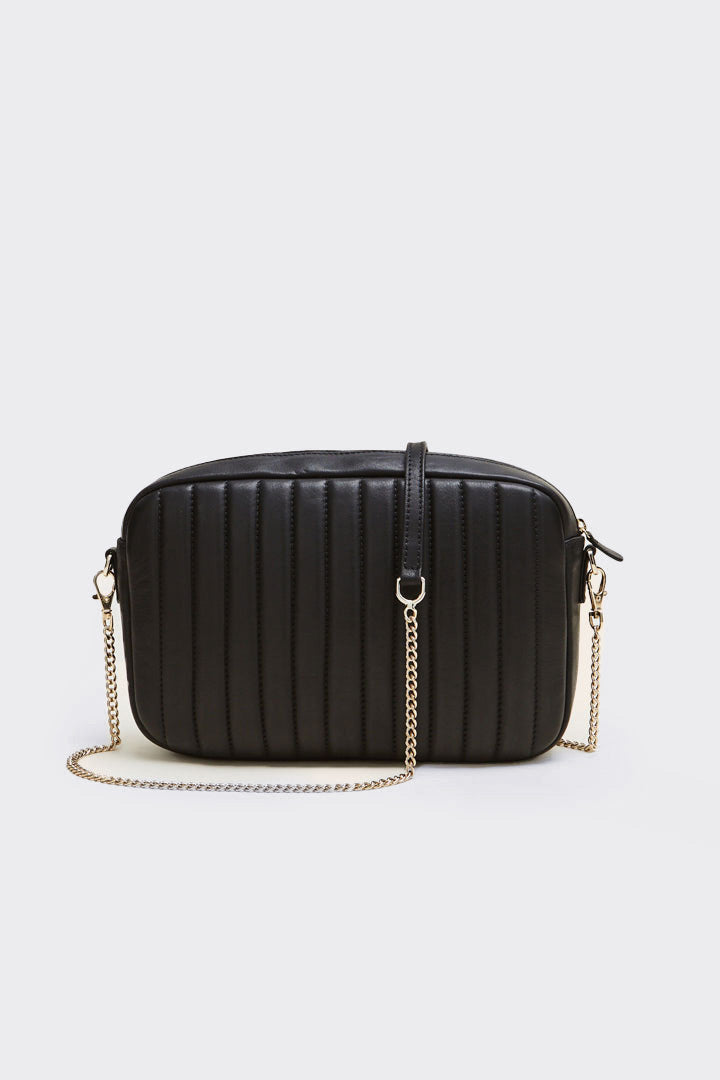 Bag Grand César black smooth chaine removable
