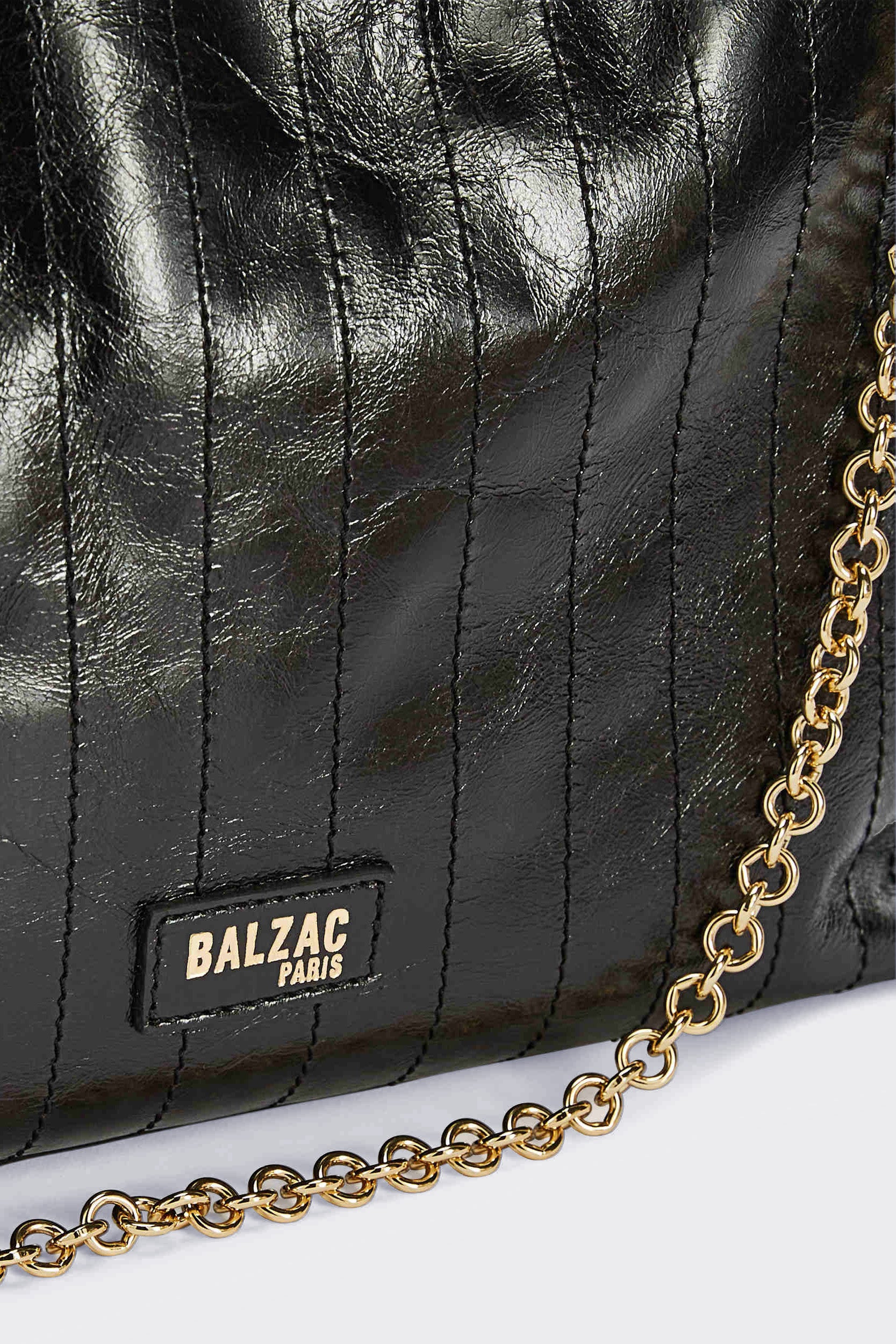 Bag Amaïa crinkled black