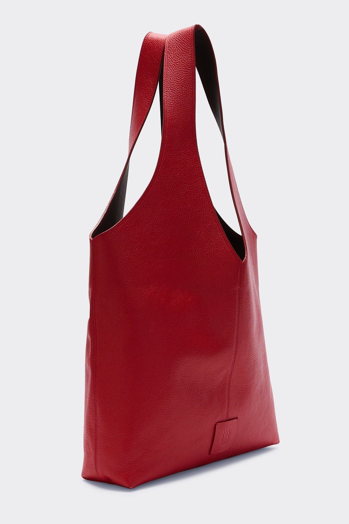 Red maxi grained Sun bag