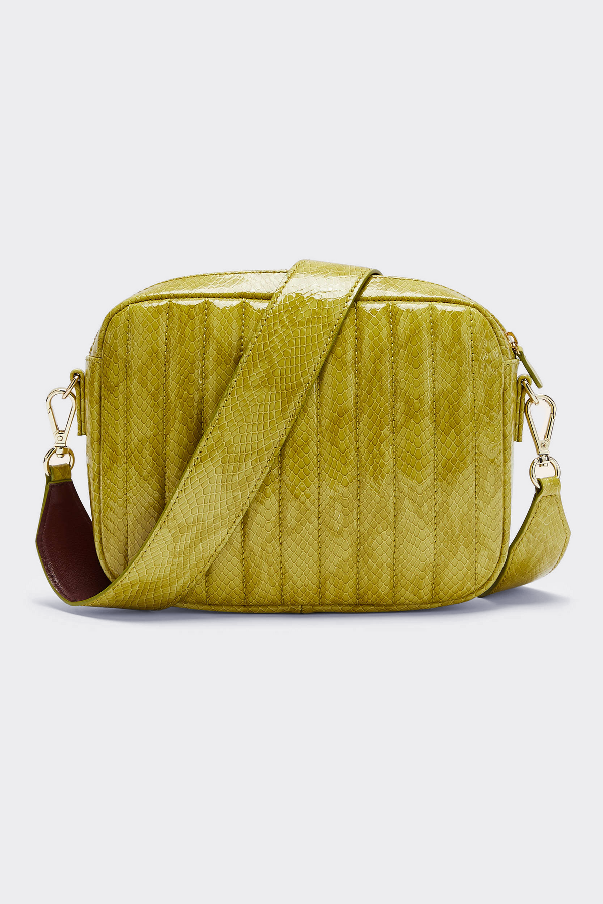Sac César vernis embossé anis