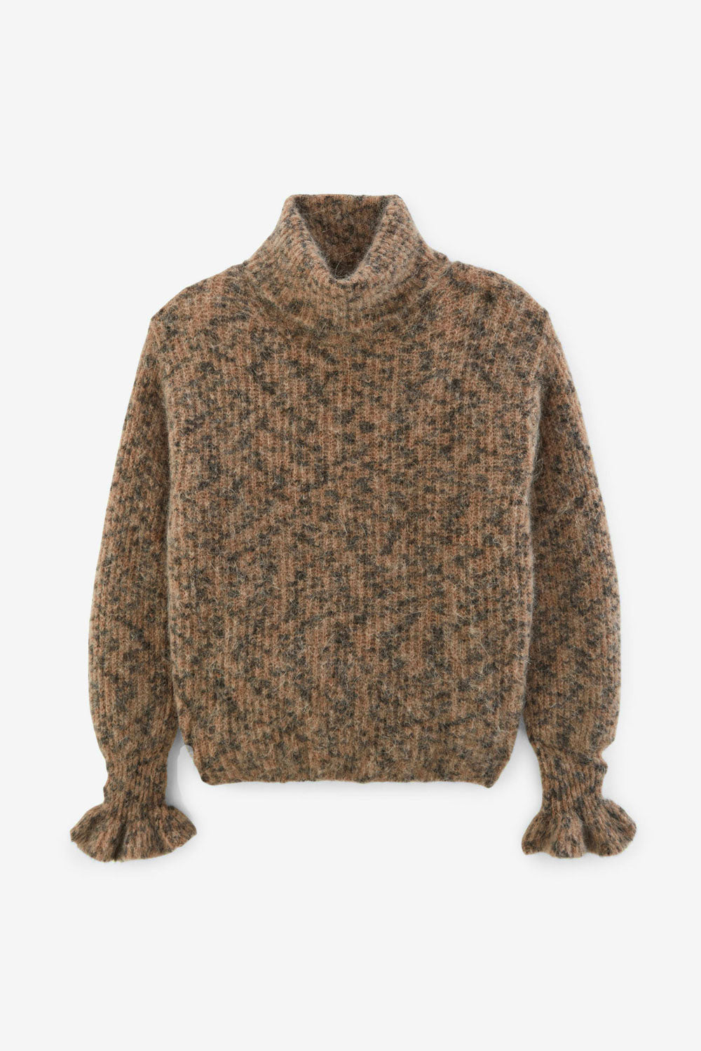 Adam sweater in spotted sand leopard print