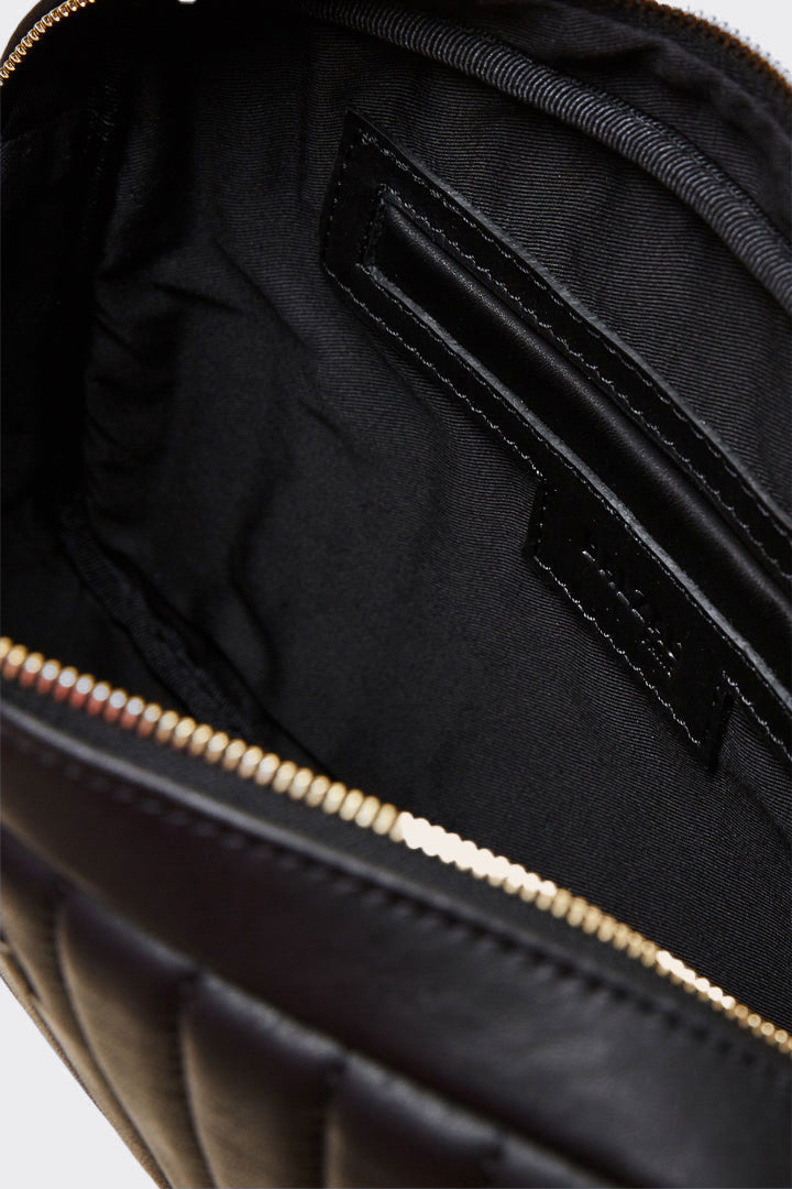 Sac Grand César noir lisse chaine amovible