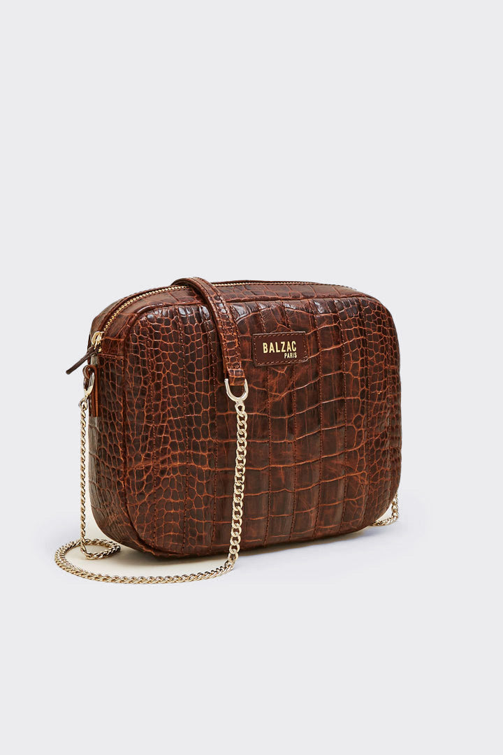 Bag César cognac embossed
