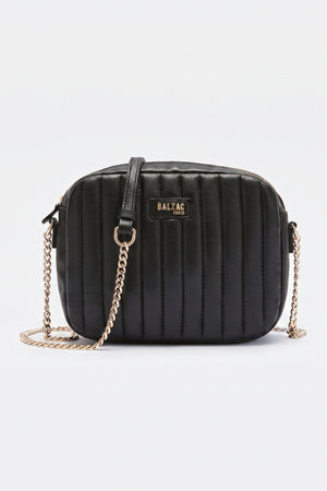 Sac César chaine noir lisse