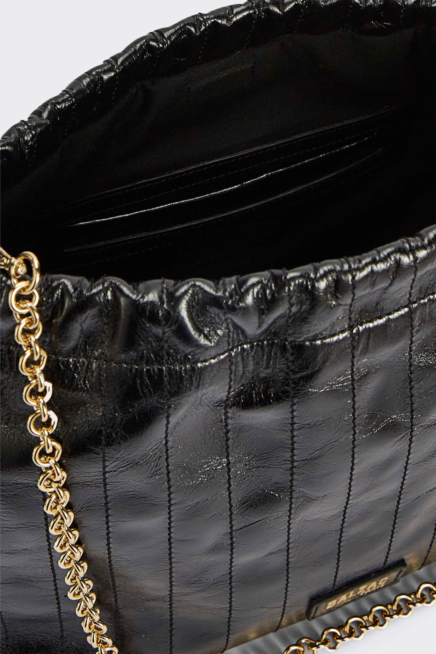 Bag Amaïa crinkled black