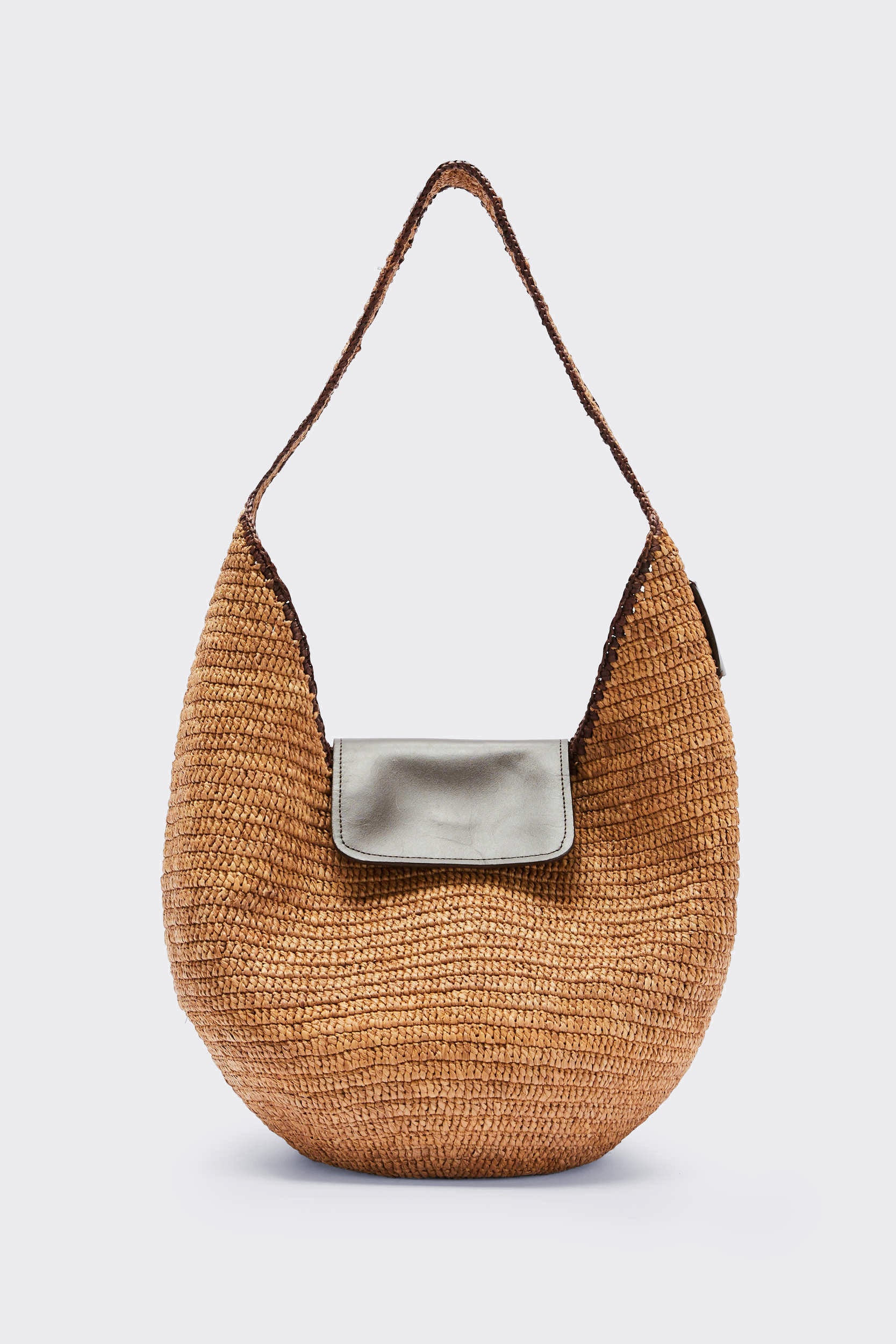 Basket Umbra raffia and chocolate