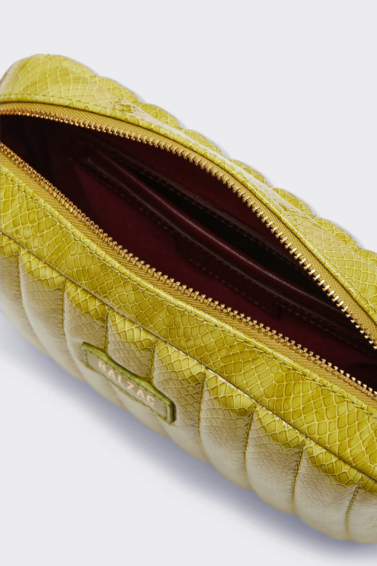 Sac César vernis embossé anis