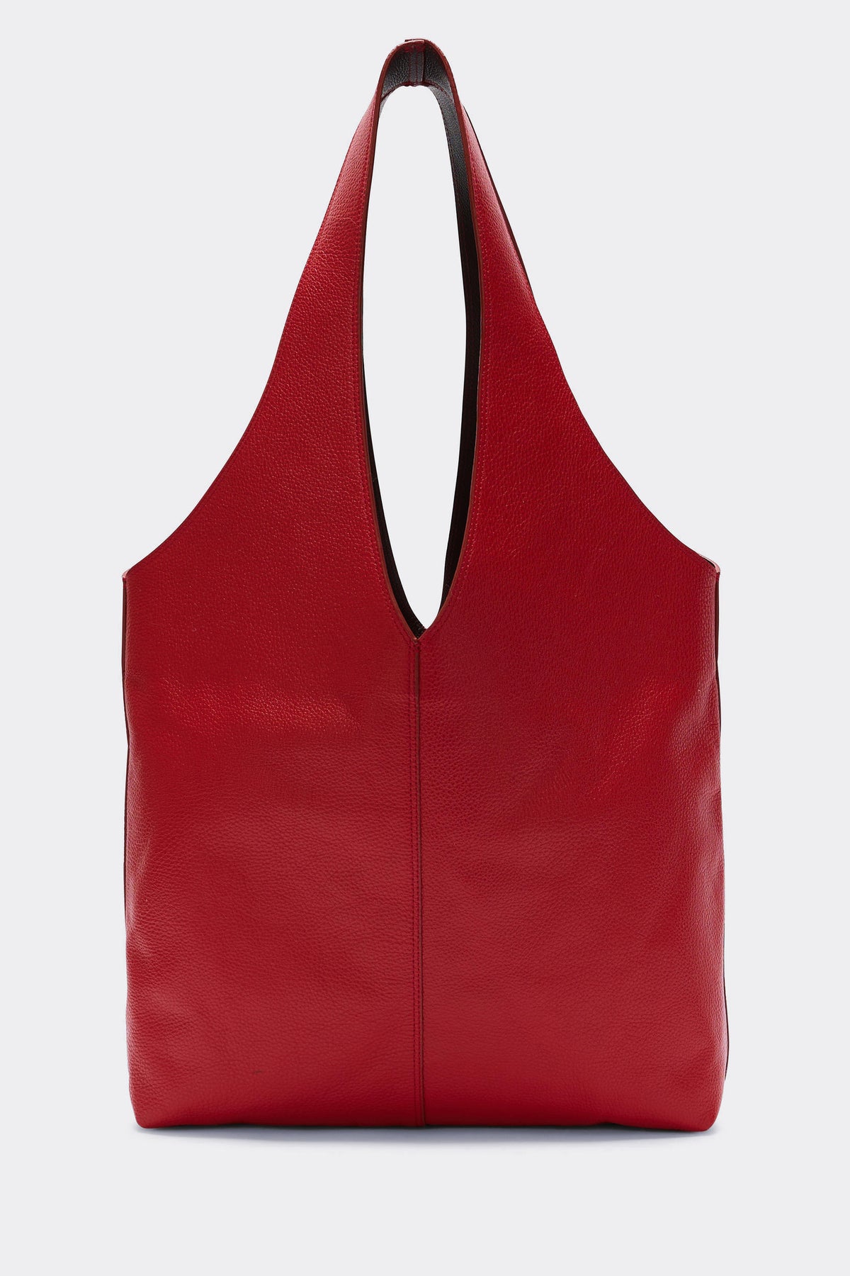 Red maxi grained Sun bag
