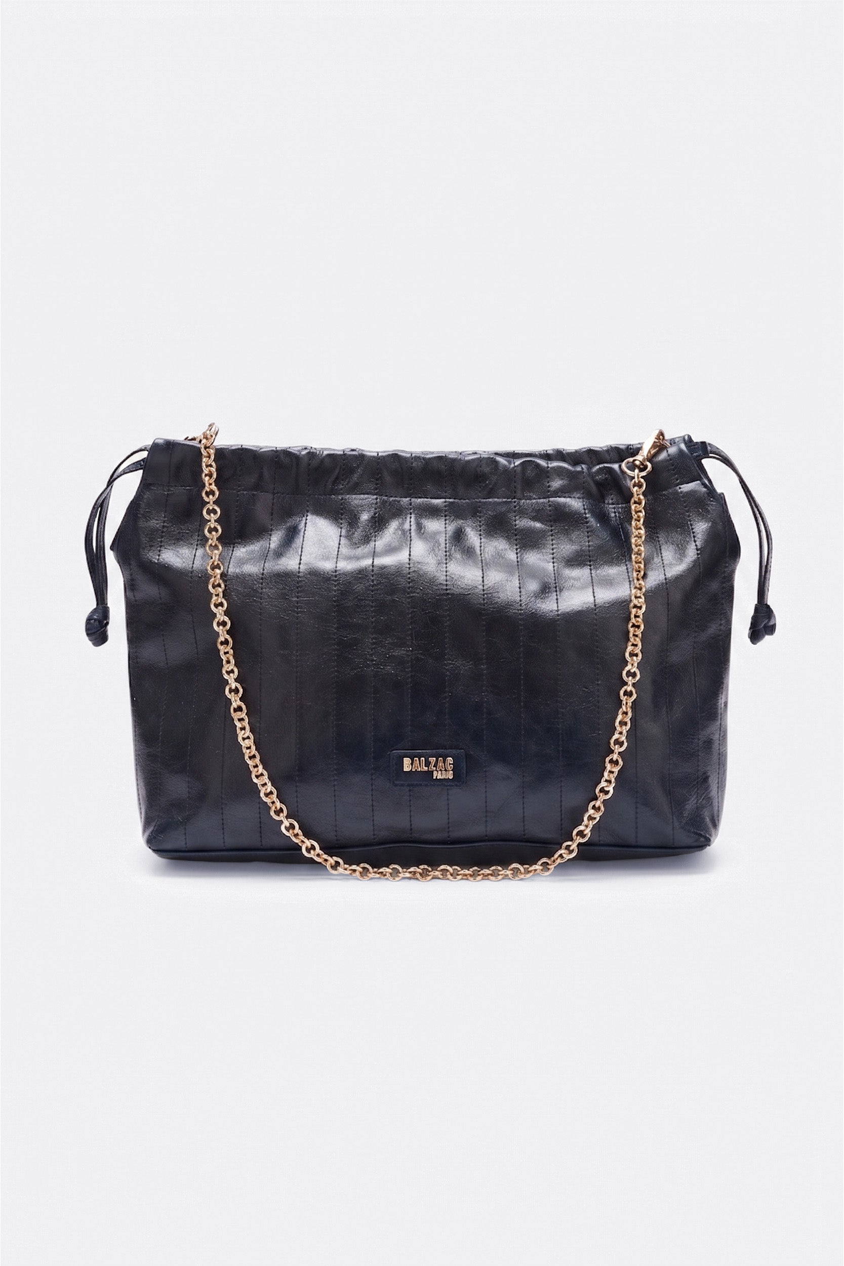 Bag Amaïa crinkled blue night