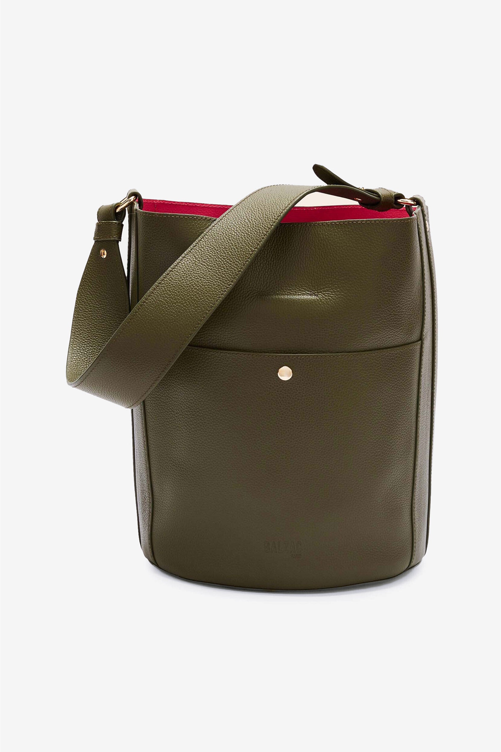 Bag Grand Sofia khaki interior fuchsia
