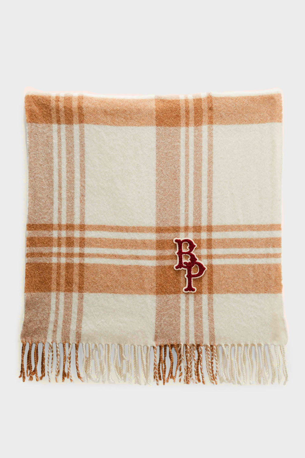 Beige tartan Public scarf