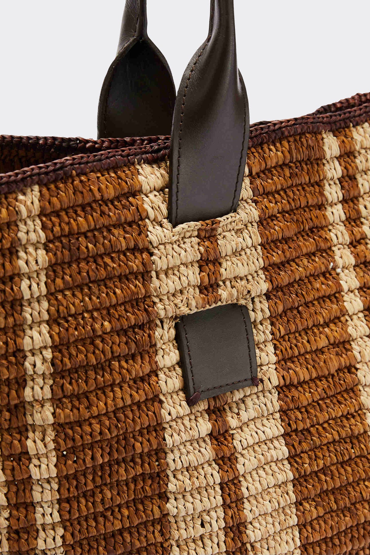 Panier Clément raphia et chocolat